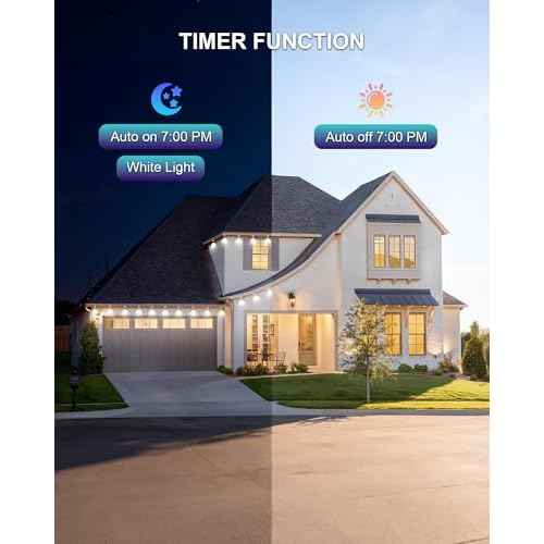 XINKAITE 50ft Permanent Outdoor Lights for House, 2025 Eave Lighting with App/Remote Control, IP67 Waterproof smartlight for Christmas, Halloween, Holiday, Party, Daily