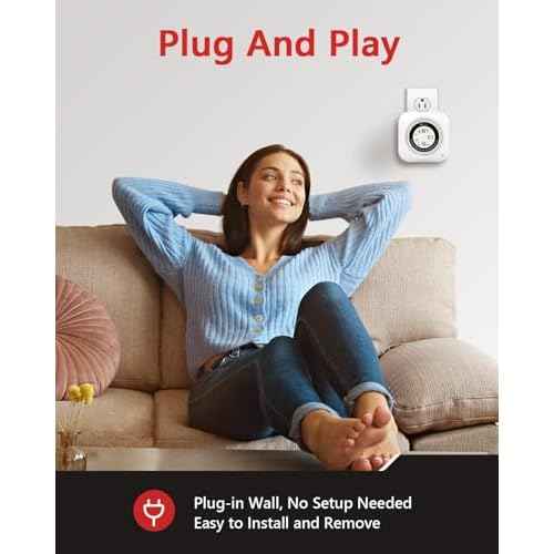 Carbon Monoxide Detectors Plug in, 4 in 1 Natural Gas, CO, Propane, Temp, Humidity & Explosive Gas Alarm for Home, Hotel, Kitchen, Camper