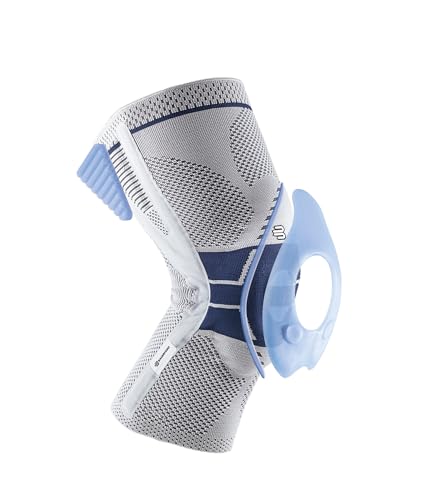 Bauerfeind - GenuTrain P3 - Patella Knee Support - for Misalignment of The Kneecap - Left Knee - Size 1 - Color Titanium