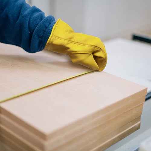 General Work Gloves, Deerskin Construction Gloves,Soft, Improved Dexterity