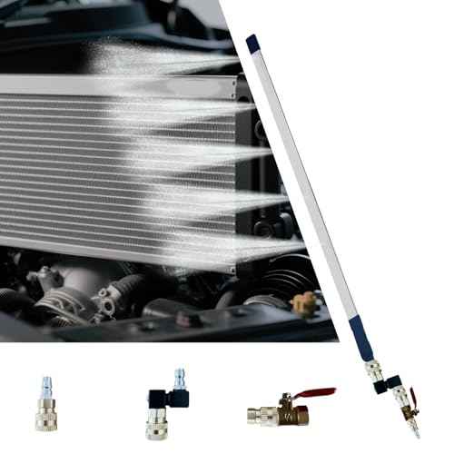 Radiator Cleaning Wand: 47"/39"/32"/24" Selectable Length | Max 4500 PSI with 360¡Æ Swivel Quick Coupler & Embedded Punched, Pressure Washer kit for Car/Truck, Condensers & Heavy Machinery