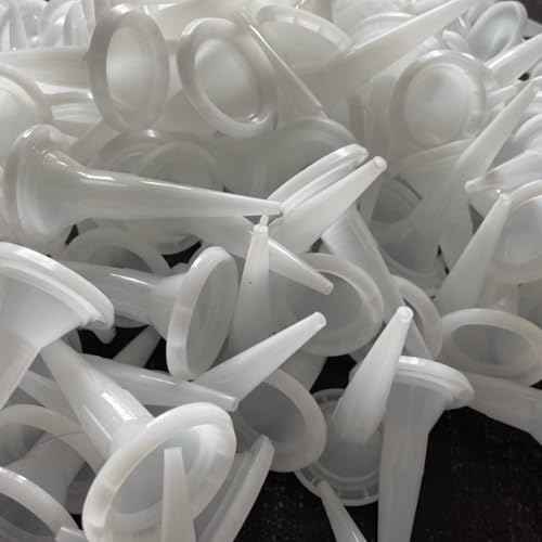 Caulking Nozzle Cones Nozzles for Sausage Caulking Gun, Reusable Caulk Nozzle Applicator, Durable Epoxy Piston Caulk Cap Replacement,10 Pieces