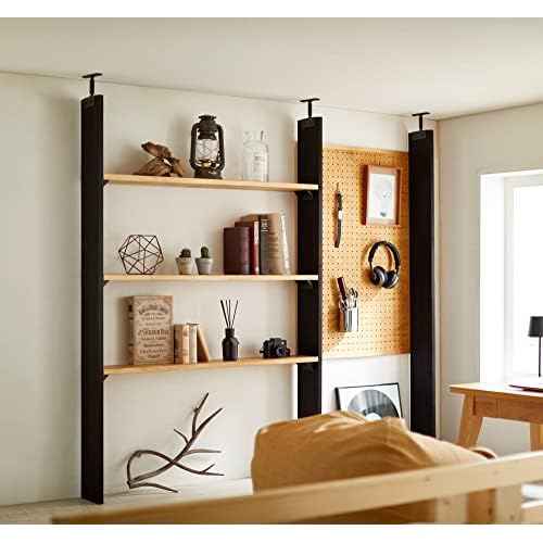 Heian Shindo LABRICO IXK-21 DIY Storage Parts, 1 x 4 Adjuster, Iron, Indoor Use, Black