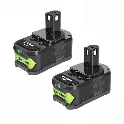 2-Pack 6.0Ah Replacement Batteries for Ryobi 18V Battery - Extended Power and Reliability