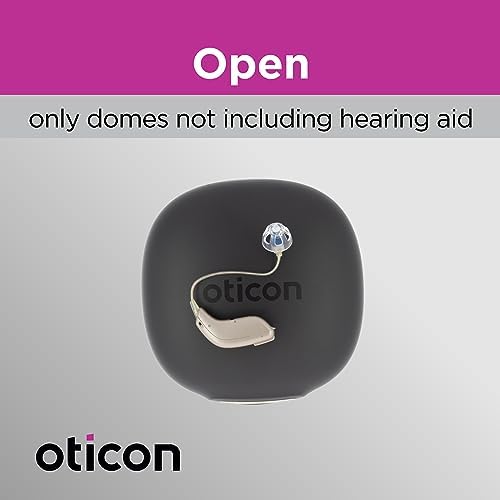 Genuine Oticon Hearing Aid Domes Minifit Open 6mm (0.24 inches - Too Small), Oticon Branded OEM Denmark Replacements, Authentic Accessories for Optimal Performance -2 Pack/20 Domes Total