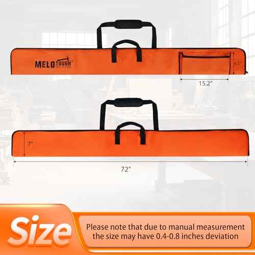 MELOTOUGH Level Case Padded Level Storage Bag with Handle,Shoulder Strap (72 inch,Orange)