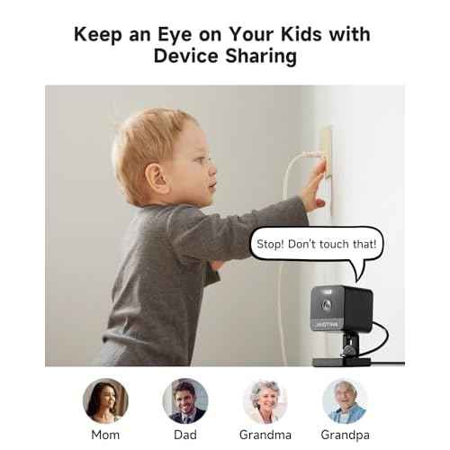 2K Cameras for Home Security with Night Vision, Indoor Camera for Dog/Cat/Pet/Nanny/Baby, AI Human, Motion Alerts, 2-Way Audio, 2.4G/5G, Compatible with Alexa (2-Pack)