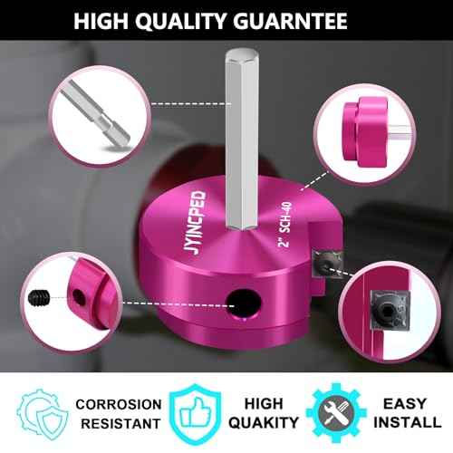 4 Pcs PVC Reamer Kit,Fitting Saver PVC Pipe Reamer Socket Saver Set for Plumbing,Includes 1-1/2 Inch 2 Inch 3 Inch 4 Inch,Plastic Pipe Reamers Tool Kit for Sch.40 CPVC ABS Fittings,Fit for 1/2" Drills