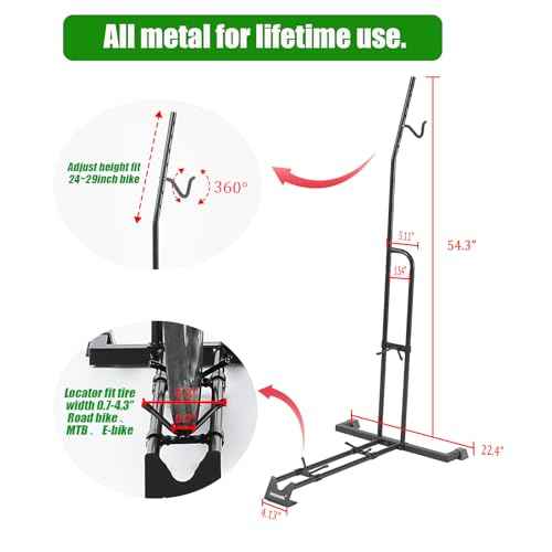 Bike Stand,Vertical Bike Rack For Indoor Bike Storage,Upright Bicycle Stand Floor. (StyleA-1pack)