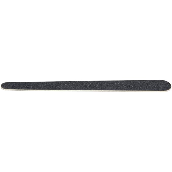 ForPro Professional Collection O-Files Wood Boards, Black, 100/180 Grit, Manicure & Pedicure Nail Files, 6” L x .75“ W, 100-Count