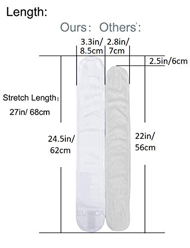 EUICAE Spa Headband, 6 Pack White - Non-slip Stretchable Washable Makeup Headband for Face Wash Facial Treatment, Fits All, Workout, Yoga, Gym, Salon, Home Use