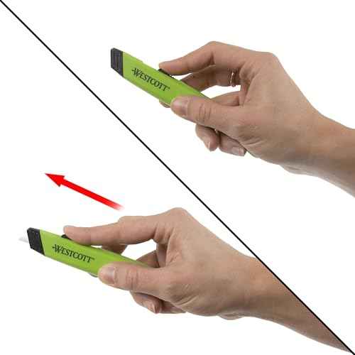 Westcott Box Cutter Safety Ceramic Utility Knife, 2-Pack