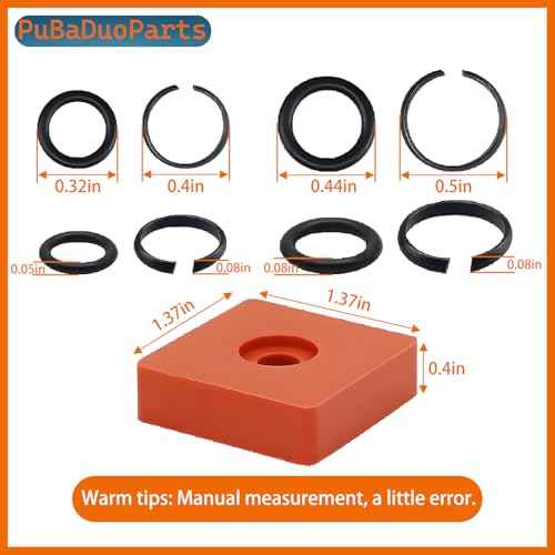 (10+10 Sets) 3/8" & 1/2" Impact Wrench Retainer Rings with O-Ring Kit Includes Retainer Ring Anvil Install Tool, Compatible with Milwaukee Electric/Pneumatic Impact Wrench