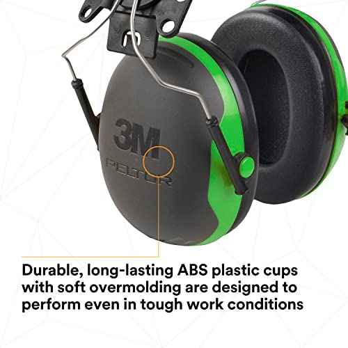3M PELTOR Ear Muff Hearing Protection, X1 Series, Noise Protection, Construction, Manufacturing, Maintenance, Automotive