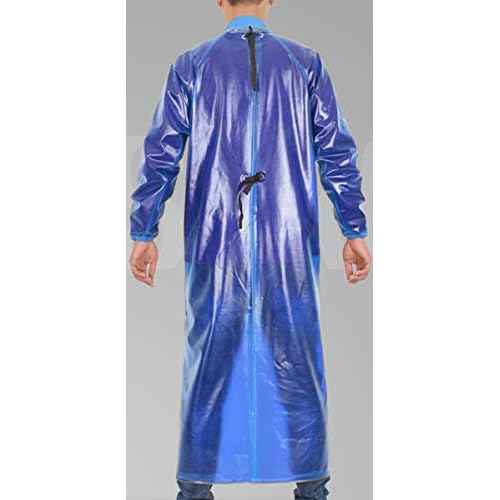 Splash Suit Waterproof Smock Chemical Resistant Apron, Long Sleeve PVC Coverall