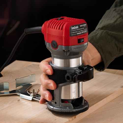 Router Tool 800W Wood Router for Woodworking Tools Compat Router Plunge Router Trim Router with 12pcs 1/4" Router Bits 31000r/Min 110V,Tool Box (US7)