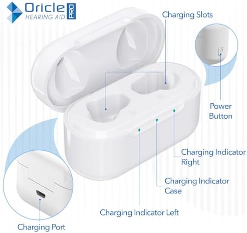 Oracle Pro Hearing Aids for Seniors - Oricle 16 Channel Hearing Aids with Noise Cancellation & Improved Sound Processing - OTC CIC Hearing Aids for Hearing Loss in Adults