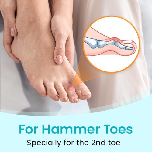 Hammer Toe Straightener Corrector Wrap for Women & Men, Hammer Toe Splint Support - 4 in package