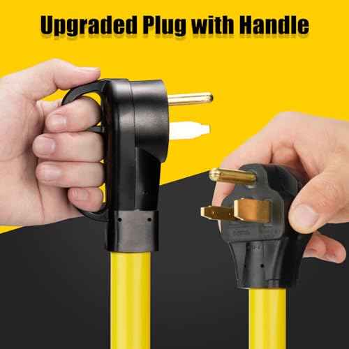 50A NEMA 6-50P to 2 Outlet 6-50R Y Splitter Power Cord Adapter, 3 Prong 6 AWG 250V Welder Splitter Power Extension Cord for EV Charger Dryer, 3 Feet