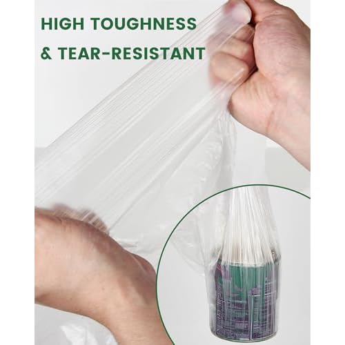 Voomey 6-Pack Plastic Drop Cloth 9x12 Feet - Waterproof and Clear Drop Cloth for Painting Sheet - Plastic Sheeting - Furniture Protection, and Floor Covering