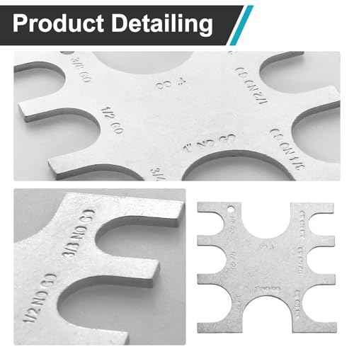 23080 PEX Crimp Tool Go/No-Go Gauge, 3/8 Inch Plumbing Fittings for SharkBite, Pex Go No Go Gauge Crimper Crimping Crimp Tool