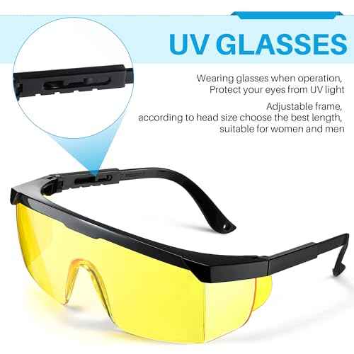 Qualirey 36 Watts UVC Ozone Light with Remote Control and UV Glasses, UV Lamp with E26 Base, 3 Gear Timer 15/30/60 Minutes, UVC Light Bulb for Basement, Bedroom, Kitchen, Storehouse, Car