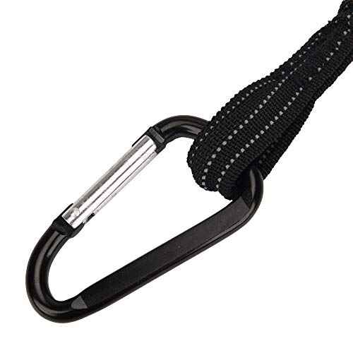 Tool Lanyard, 5 Pack Safety Tool Leash, Retractable Bungee Cord with Aluminum Lock Carabiner and Adjustable Loop End, Maximum Weight Limit 13.6KG / 30lb, Fall Restraint with Shock Cord Stopper