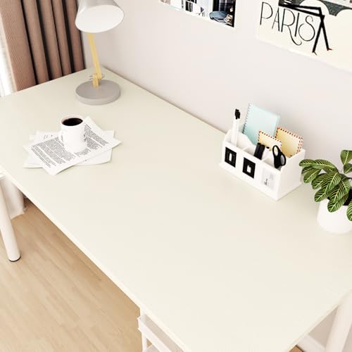 WESTICK Cream White Wood Contact Paper Self Adhesive White Wood Grain Wallpaper Peel and Stick Countertops Waterproof Beige Wooden Vinyl Wrap for Kitchen Island Tables Cabinets Drawers 15.8" x 80"