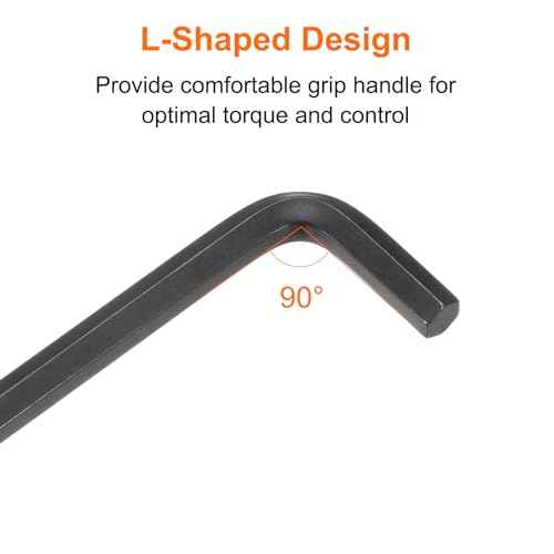 HARFINGTON Hex Key Wrench 10mm L-Shape Hexagon Metric Wrenches Chrome Vanadium Steel Repairing Tool for Home Repair, Black