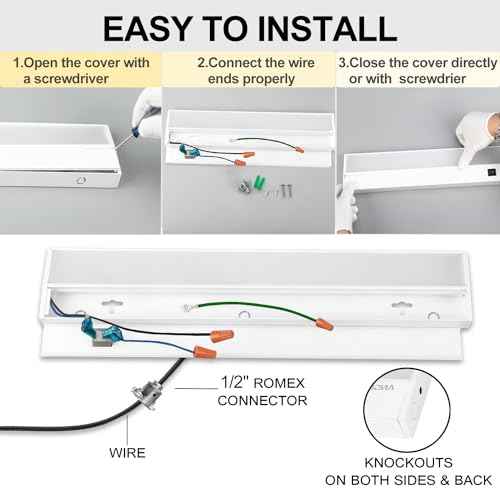 Ansen 3Packs of Under Cabinet Lights for Kitchen, 12in 10W 666LM, Dimmable Hardwire Led Light for Closet, CRI>92, R9>90, 3 Color Temperature, 3000K/4000K/5000K(Warm White, Cool White, Daylight)