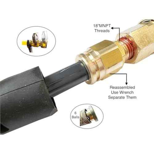 SANFU (PU) Polyurethane Recoil Air Hose 3/8¡±ID(9.1x 12.2mm) x 25ft, Flexible, Professional 145PSI with Reassembled Brass Quick Coupler and Plug, Grey(25')