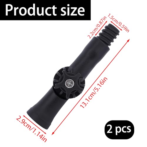 2pcs Universal Joint Angle Adapter, Rotatable Brush Extender Spray Can Extension Doca Pole Connector Attachments Versatile for Window Light Bulb Gutter Cleaning Tool Paint Roller Accessories