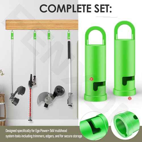 Garage Hooks for Hanging Bike, Utility Steel Garage Storage Hook for Hanging Bike, Ladder and Garden Tools w/Garage Storage Hooks Attachment & Battery Mount Holder for Ego