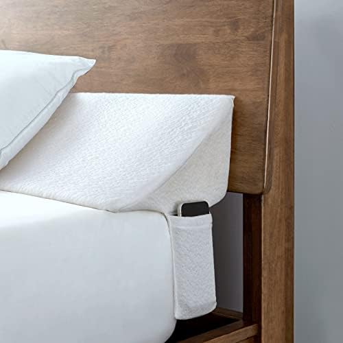 SLIGUY Full Size Bed Wedge Pillow Headboard Pillow Mattress Wedge Bed Gap Filler Fill The Gap (0-7") Between Your Headboard and Mattress for Sleeping Backrest Pillowï¼White 54"x10"x6"