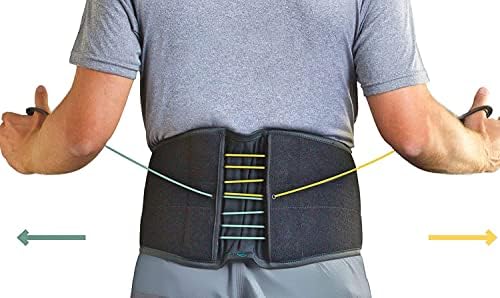 ASPEN Medical Products Quikdraw PRO Back Brace with Pulley System Lower-Back and Lumbar Pain Relief for Men and Women, Breathable Lumbar Brace, Small