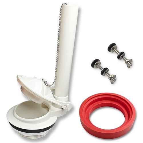 Toilet Flush Valve for American Standard Champion 4/Titan/Duravit, Flush Valve Replacement Toilet Parts for American Standard 4149a/4215a/4260/4266, Includes Flapper/Gasket/Bolt Kit