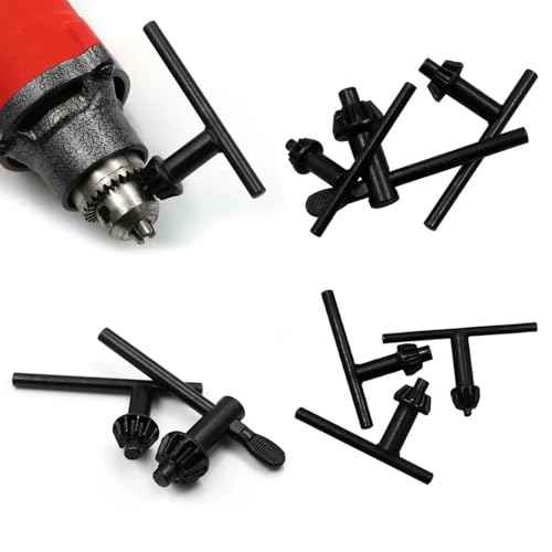 7 Pack Drill Chuck Key Set 1/4" 3/8" 1/2" 5/8" 3/4" 5/32'' 6 Sizes Clamping Press Chuck Wrench Heavy Duty Tightener Keys for 4mm 6mm 10mm 13 mm 16mm 20mm Electric Corded Cordless Drills