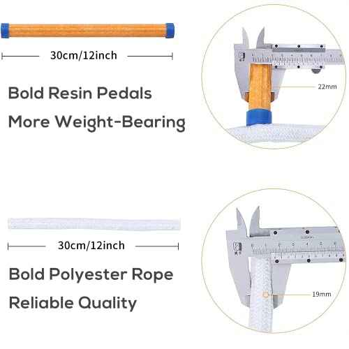 25ft Safety Balcony Emergency Fire Escape Ladder with Hooks Carabins | 2 Story for Adults and Kids |Reusable Multi-use for Treehouse|Weight Capacity up to 2000 lb