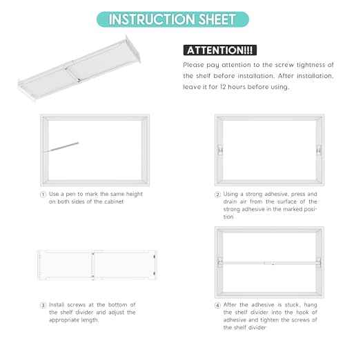 Expandable Closet Tension Shelves Organizers, Heavy-Duty Metal Tension Shelf, Adjustable Locker Shelf Cabinet for Closets Wardrobe Pantry Cupboard Kitchen Laundry