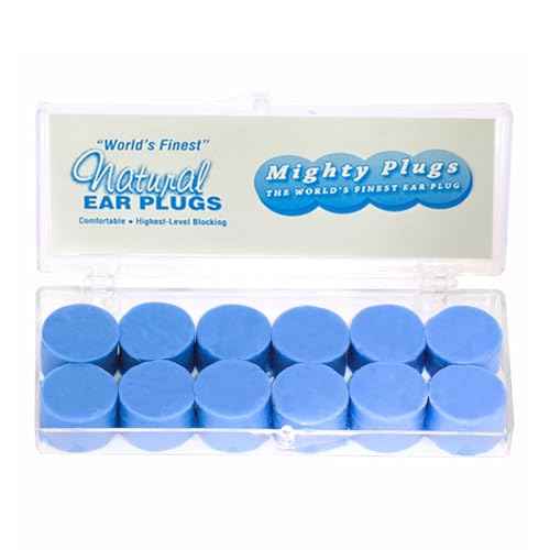 Pure Beeswax Earplugs ? NRR 34 Noise Cancelling Ear Plugs for Sleeping, Snoring, Swimming & Loud Noise (6 Pairs)