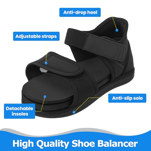 Shoe Balancer Shoe Leveler for Use with Walking Boots or Leg Lenght Adjustments, Shoes Lift for Men and Women (Large)