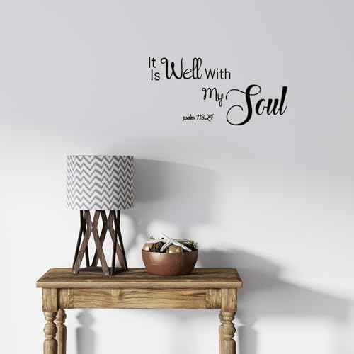 12 Pieces Bible Verse Wall Stickers, Inspirational Quote Wall Decals, Religious Motivational Wall Stickers, Peel and Stick, Scripture Wall Decal for Living Room Bedroom Bathroom Office