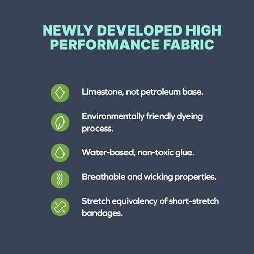 SiennaWrap Compression Leg Wrap - Designed by a Lymphedema & Lipedema Therapist - Made in USA - Includes Free Hybrid Compression Liner (Seamless Design)
