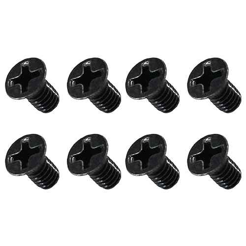 05-81-0592 M4 x 6mm Flat Head Machine Screw for Milwauke 2557-20 M12 Fuel 3/8" Ratchet,M4-0.70 x 6mm-10.9,T-10 Torx-4Pcs (8 Pcs Black)