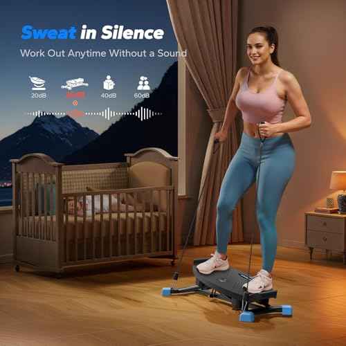 MERACH Balance Board for adults, Wobble Board with Resistance Bands, Portable Wiggle Balance Trainer Featuring LCD Monitor, 300 lbs Capacity Ski Slide Rock Stepper for Full Body Workout at home gym