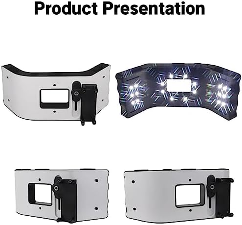 TsoLay Dental Fill Led Light, 32000lx Dental Photography Equipment, Oral Filling Lamp with 5 Gear Adjustable Brightness, 20 LED Beads and 3D Lighting Design, for Oral Photo Assistance