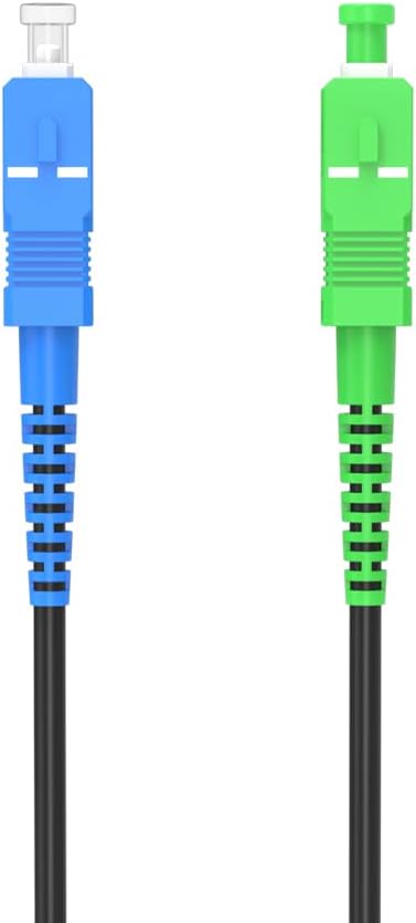 Jeirdus 200M SC/PC to SC/APC Outdoor Armored Simplex 9/125 SM Fiber Optic Cable Jumper Optical Patch Cord Singlemode 200Meters 656ft SC-SC