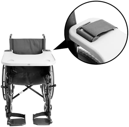 PEPE Mobility - Wheelchair Tray with Cup Holder, Removable and Easy-to-Fit Table for Adults