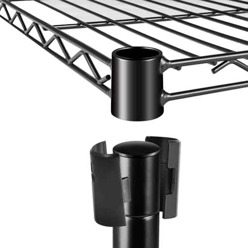 Simple Deluxe Heavy Duty 4-Shelf Storage Shelving Unit, 36" D x 14" W x 55.91" H Steel Organizer Wire Rack 1000Lb Capacity, Black
