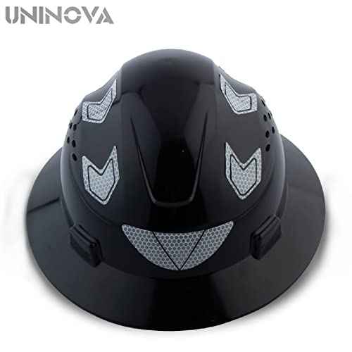 UNINOVA Full Brim Hard Hat Hardhats Men ANSI Approved OSHA Cascos De Construccion Vented Hard Hat Full Brim Safety Helmet for Construction